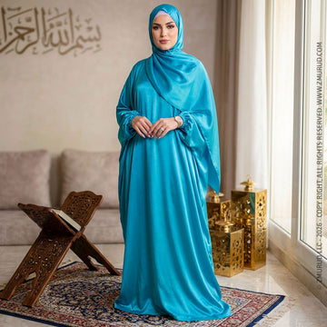 إسدال حرير ستان ألوان - EZSM1005