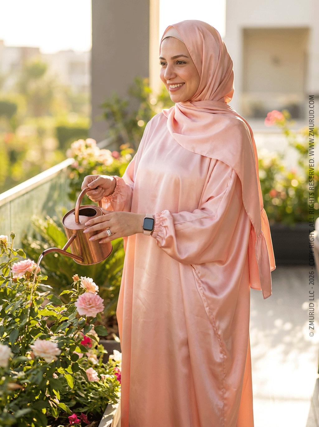إسدال حرير ستان سادة-EZSTN202