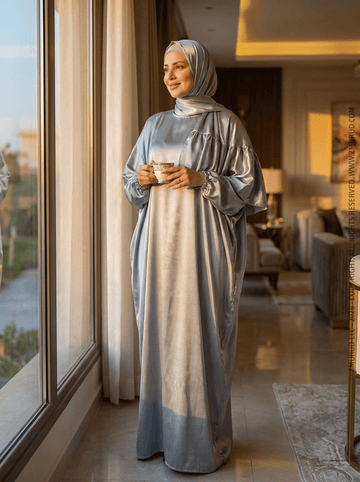 إسدال حرير ستان سادة-EZSTN203