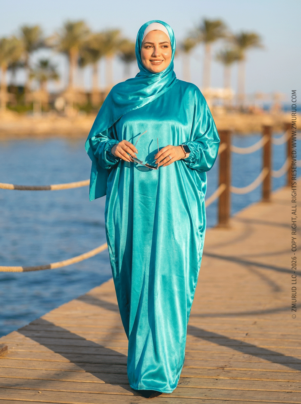 إسدال حرير ستان سادة-EZSTN207