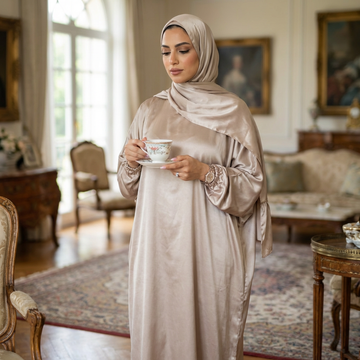 إسدال حرير ستان سادة-EZSTN210