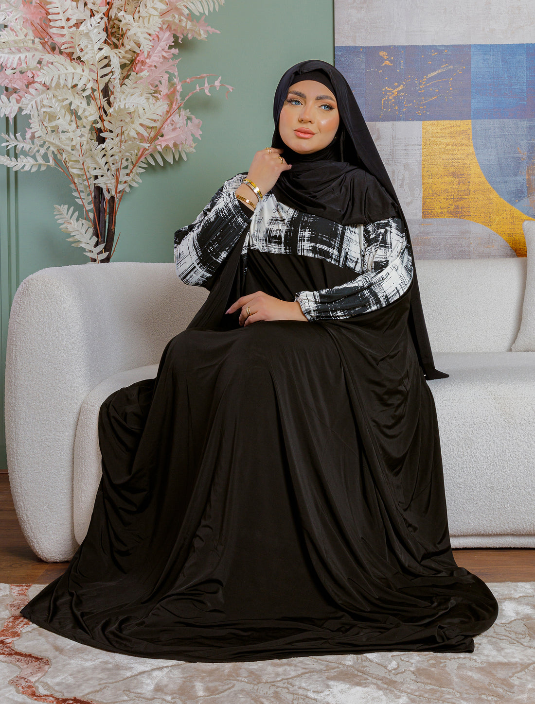 عباية سعودي بطرحة -EZT114