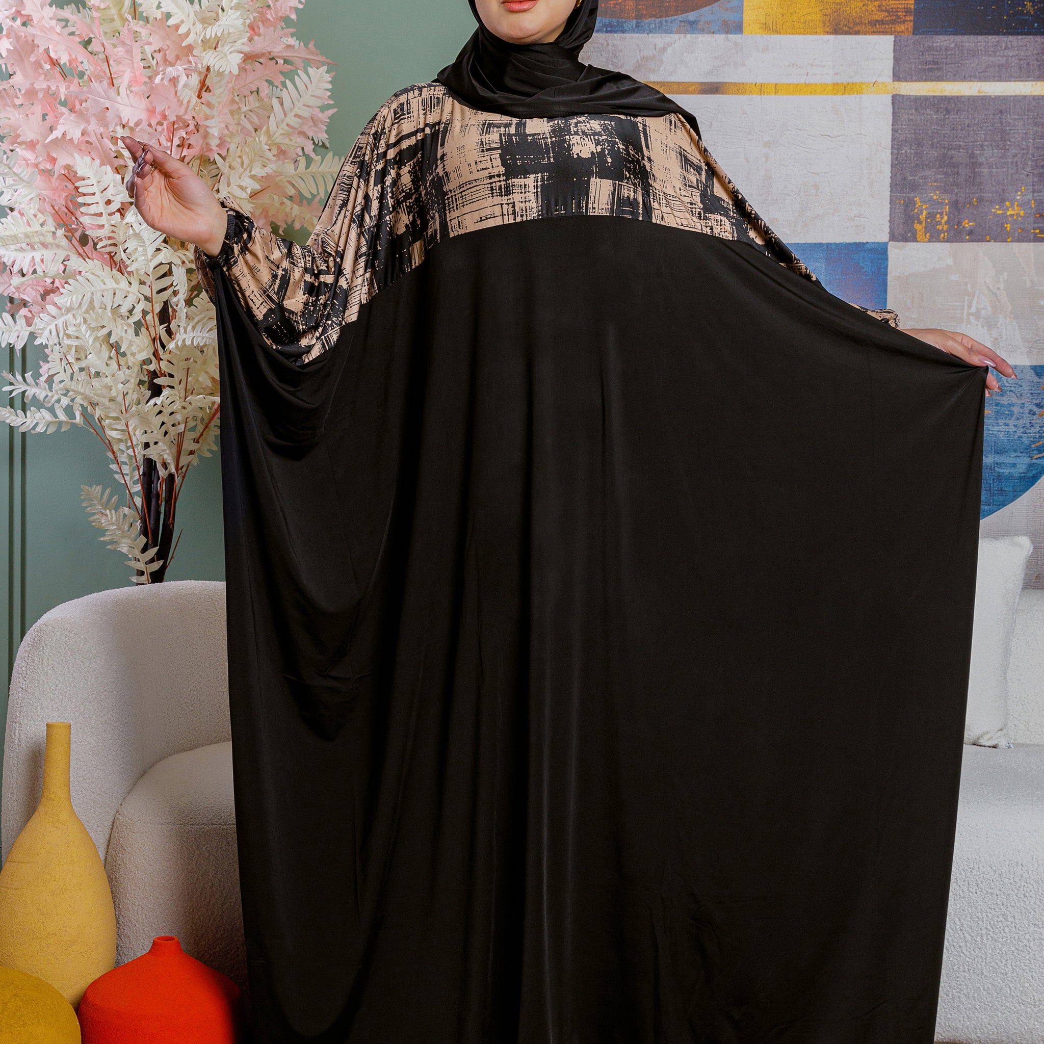 عباية سعودي بطرحة- EZT115