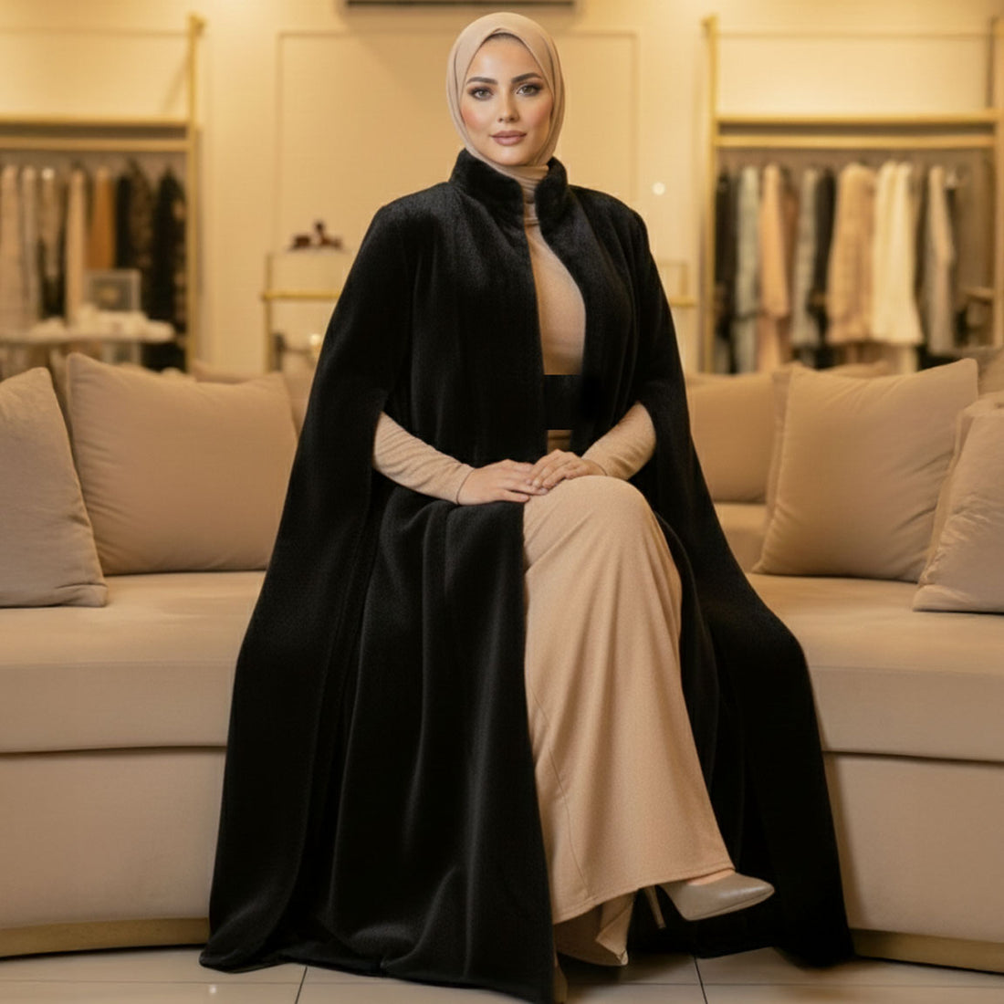 قفطان دبي فرو - DPKFA001