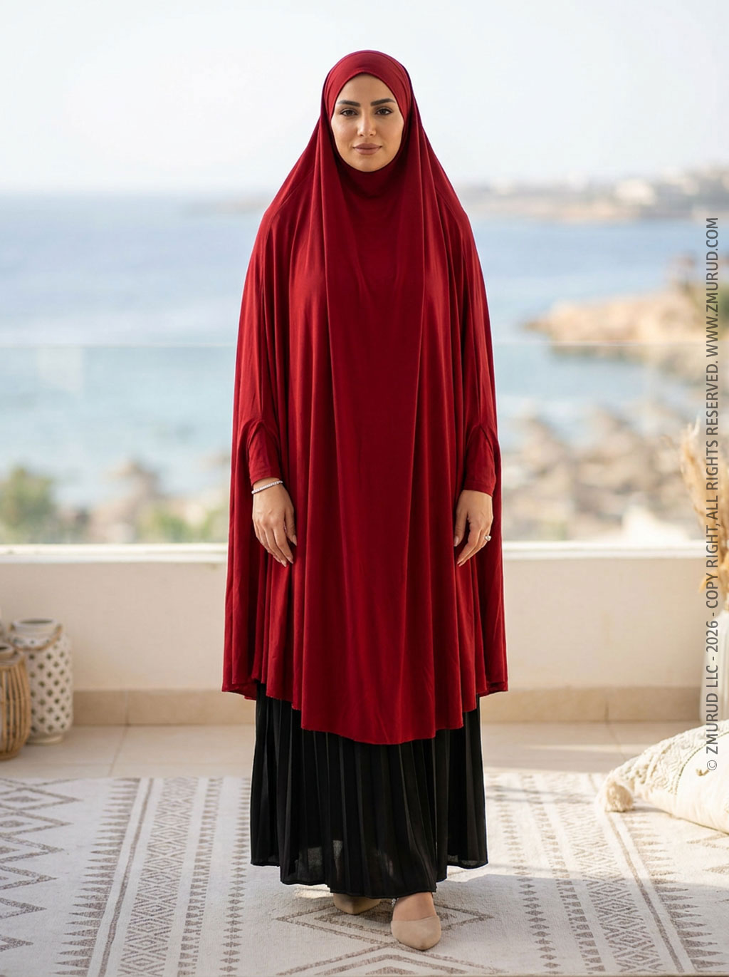 خمار سعودي سادة  - KHM1005
