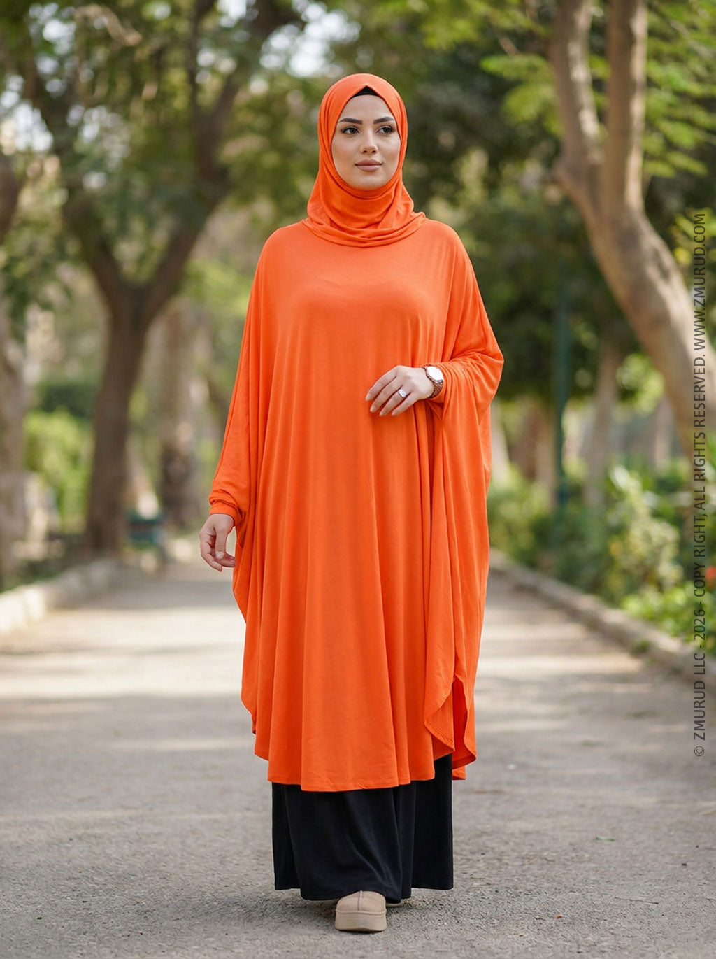 خمار سعودي سادة  - KHM1016