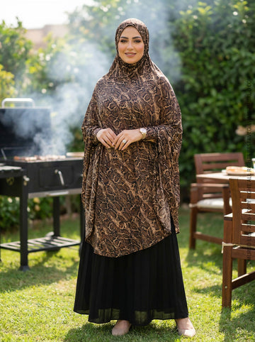 خمار سعودي مشجر  - KHM1501