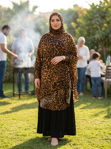 خمار سعودي مشجر  - KHM1508