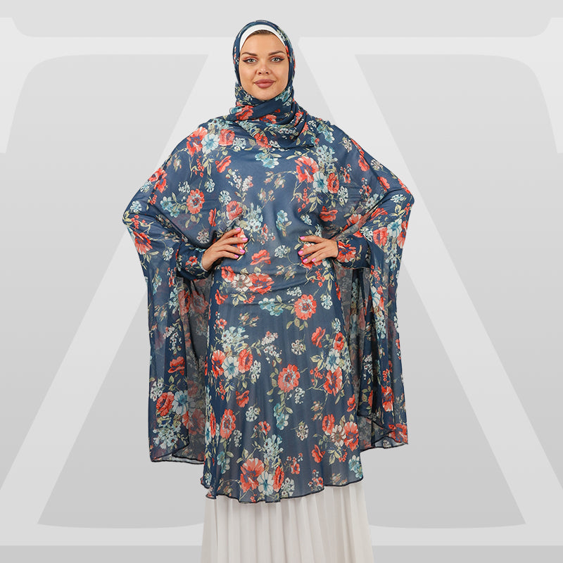 طرحة صلاة شيفون  - Khm544