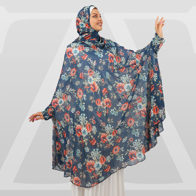 طرحة صلاة شيفون  - Khm544