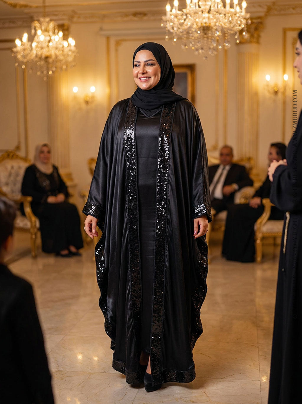 قفطان حرير باييت - QFSTB205