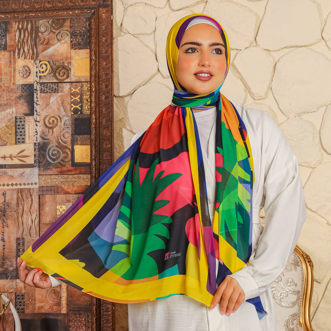 طرحة شيفون ديجيتال ٢متر- SC8002