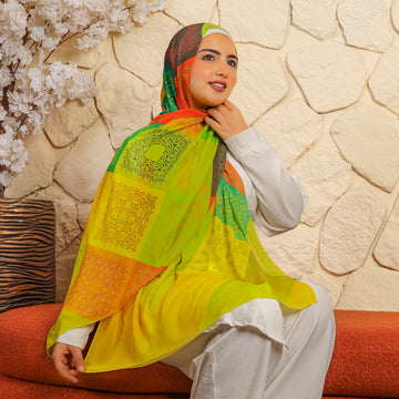 طرحة شيفون ديجيتال ٢متر- SC8090
