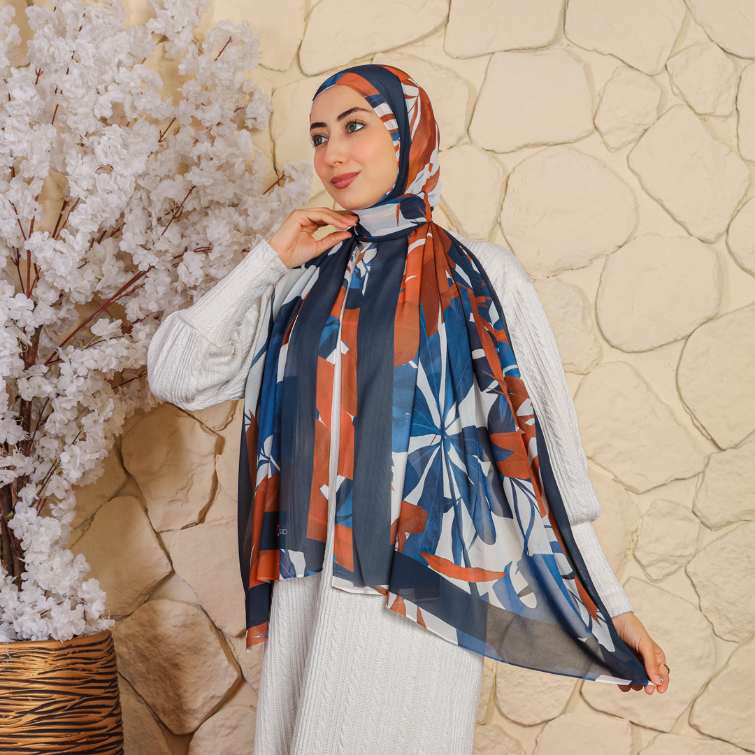 طرحة شيفون ديجيتال ٢متر *٧٠سم- SC8123