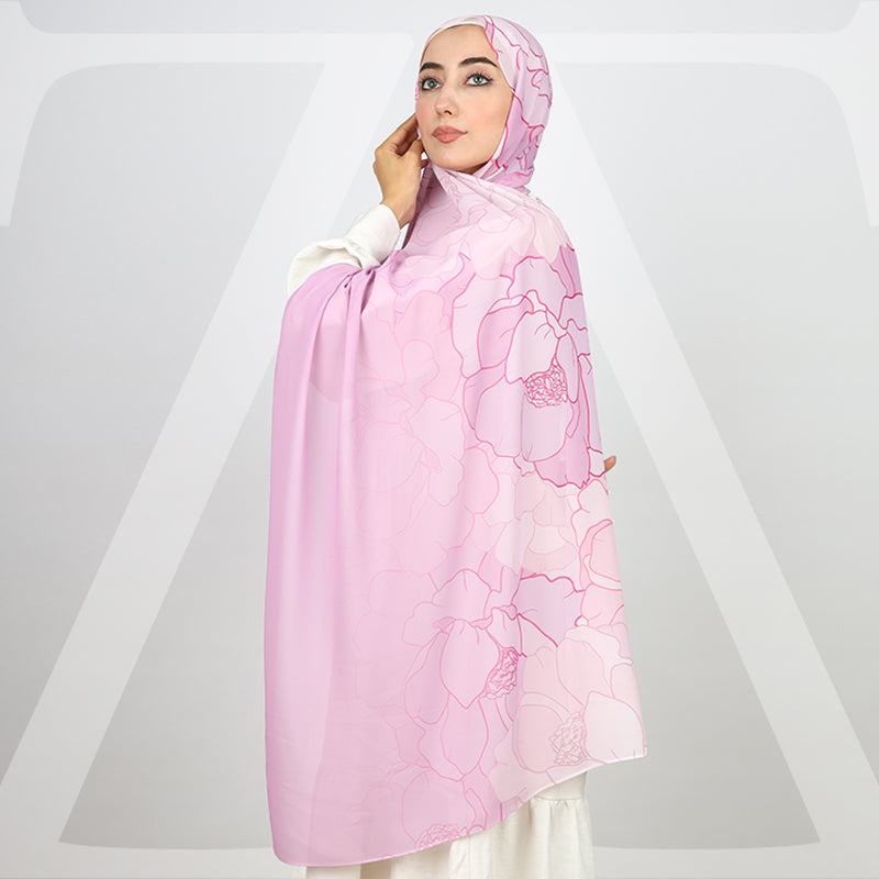طرحة شيفون ديجيتال ٢متر- SC8128