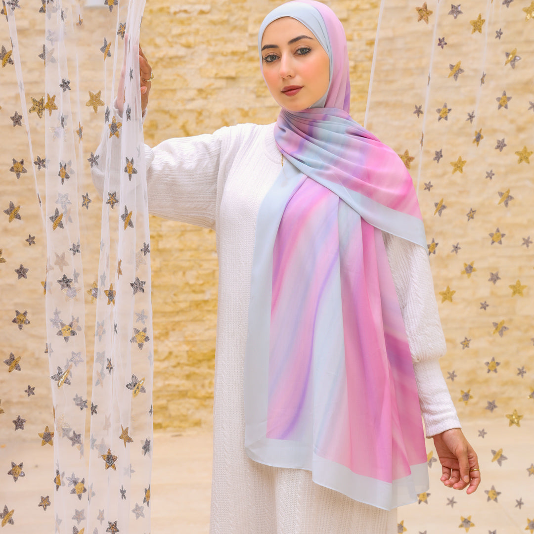طرحة شيفون ديجيتال ٢متر- SC8131