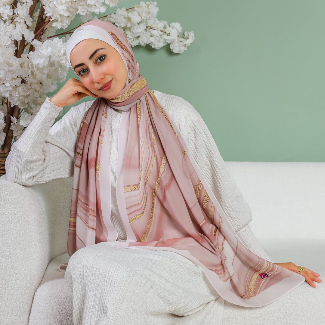 طرحة شيفون ديجيتال ٢متر *٧٠سم - SC8165
