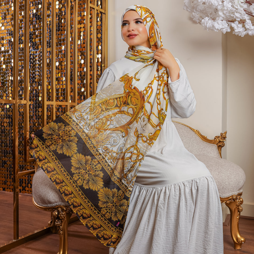 طرحة شيفون ديجيتال ٢متر- SC8181