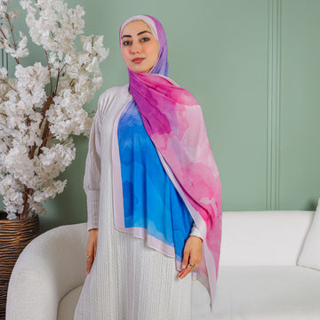 طرحة شيفون ديجيتال ٢متر - SC8217