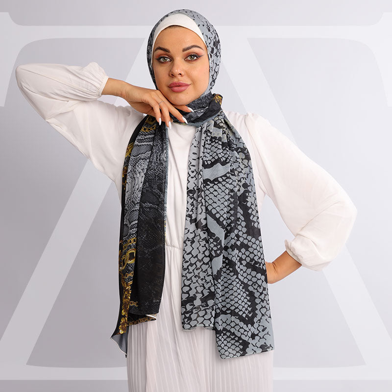 طرحة شيفون ديجيتال ٢متر *٧٠سم - SC8248