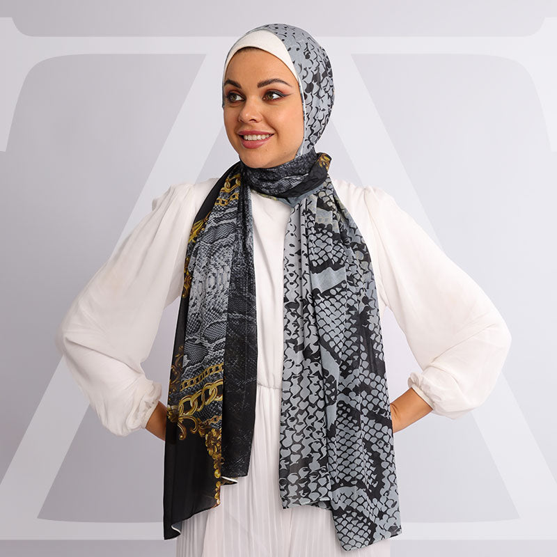 طرحة شيفون ديجيتال ٢متر *٧٠سم - SC8248