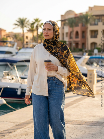 طرحة شيفون ديجيتال ٢متر *٧٠سم - SC8272
