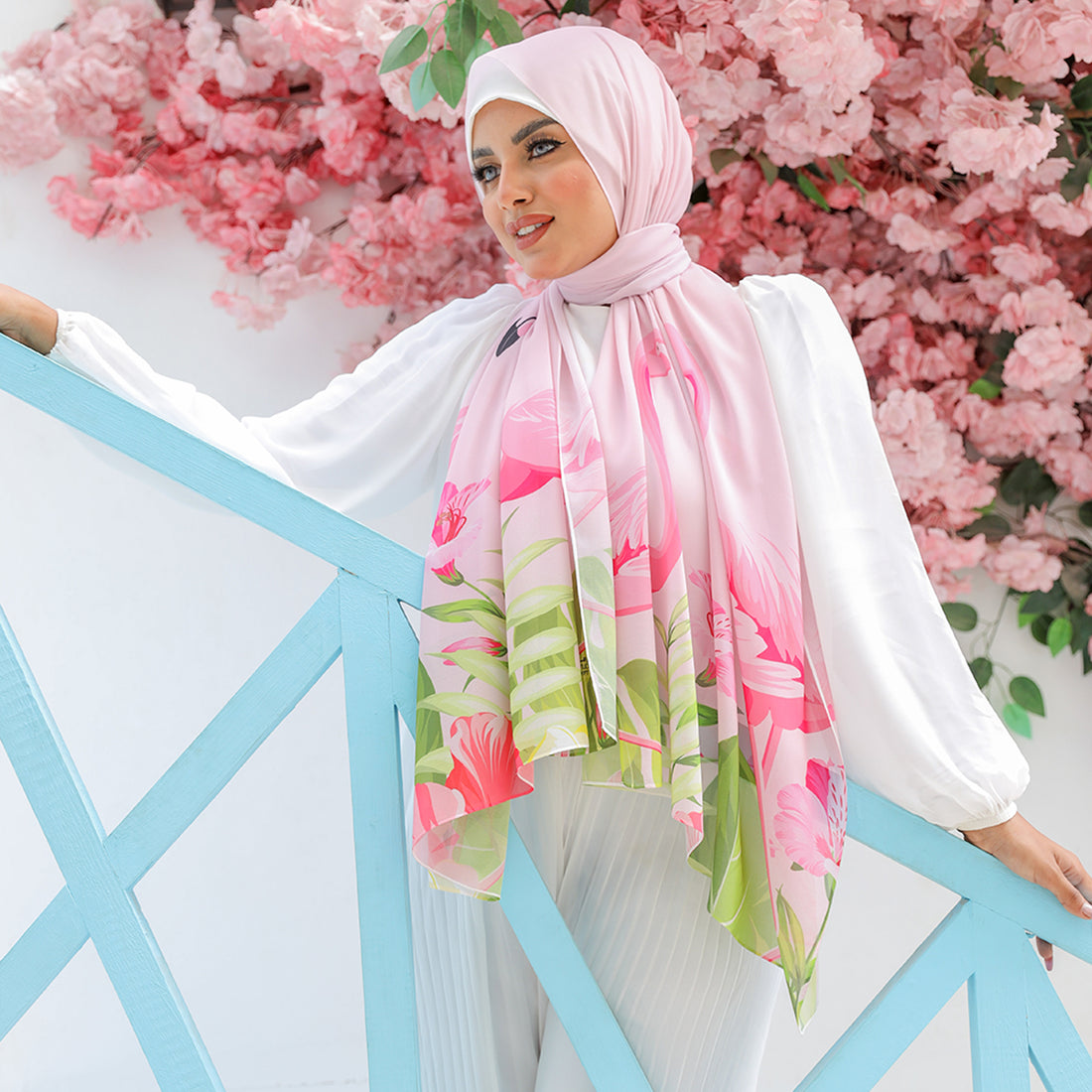 طرحة شيفون ديجيتال ٢متر *٧٠سم - SC8274