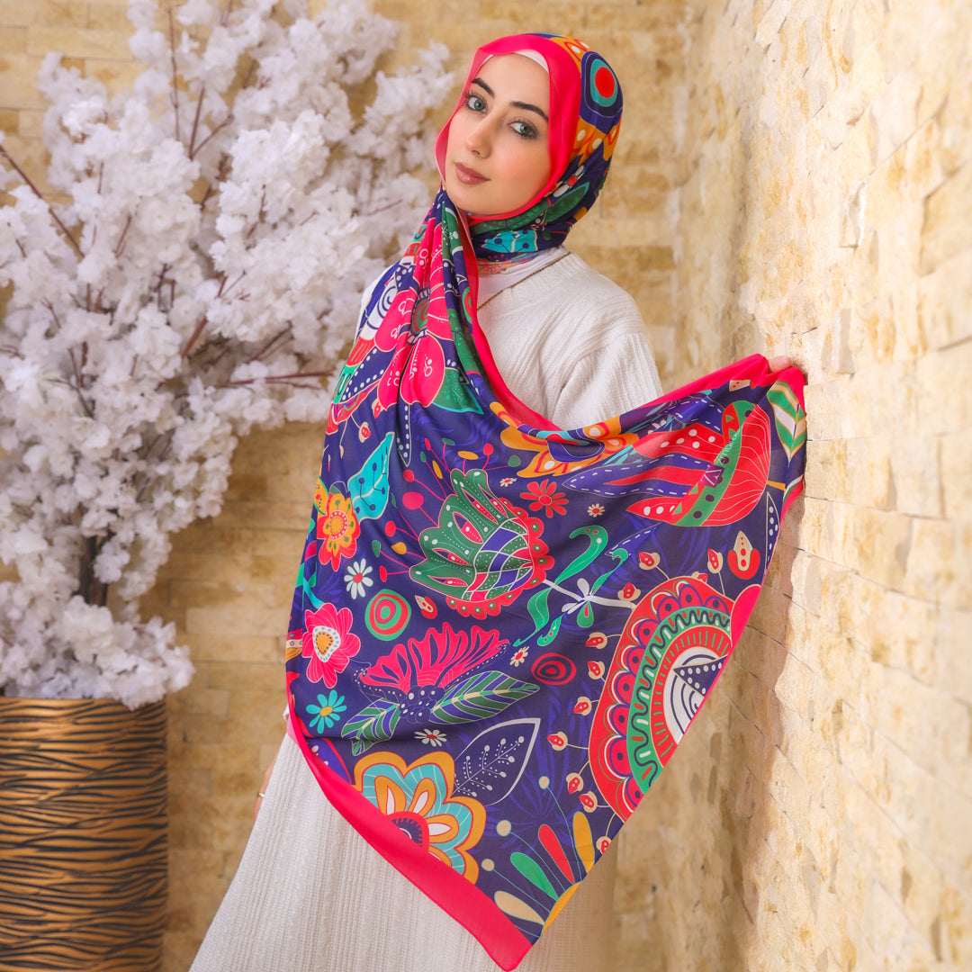 طرحة شيفون ديجيتال ٢متر - SC8277
