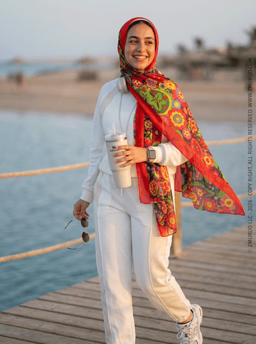 طرحة شيفون ديجيتال ٢متر *٧٠سم - SC8281
