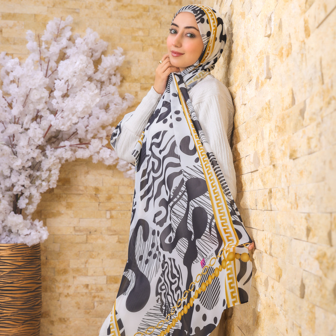 طرحة شيفون ديجيتال ٢متر - SC8298