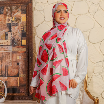 طرحة شيفون ديجيتال ٢متر - SC8304