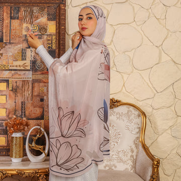 طرحة شيفون ديجيتال ٢متر - SC8312