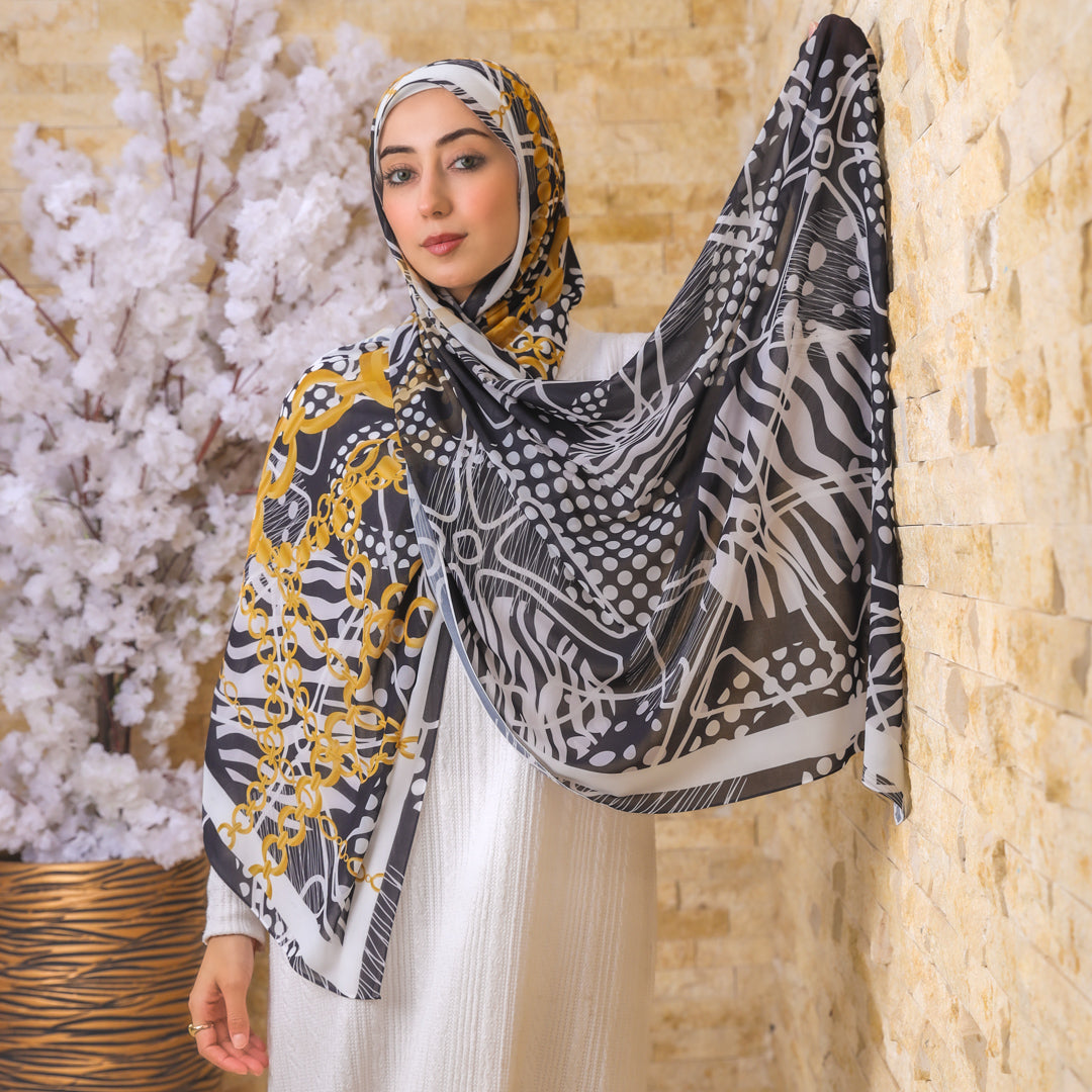 طرحة شيفون ديجيتال ٢متر - SC8325