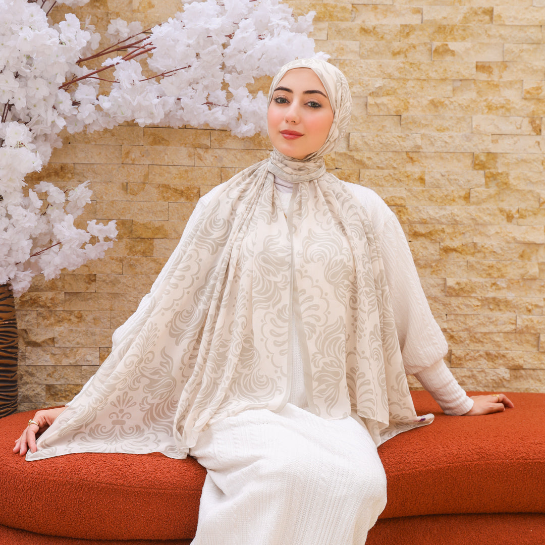 طرحة شيفون ديجيتال ٢متر *٧٠سم - SC8355