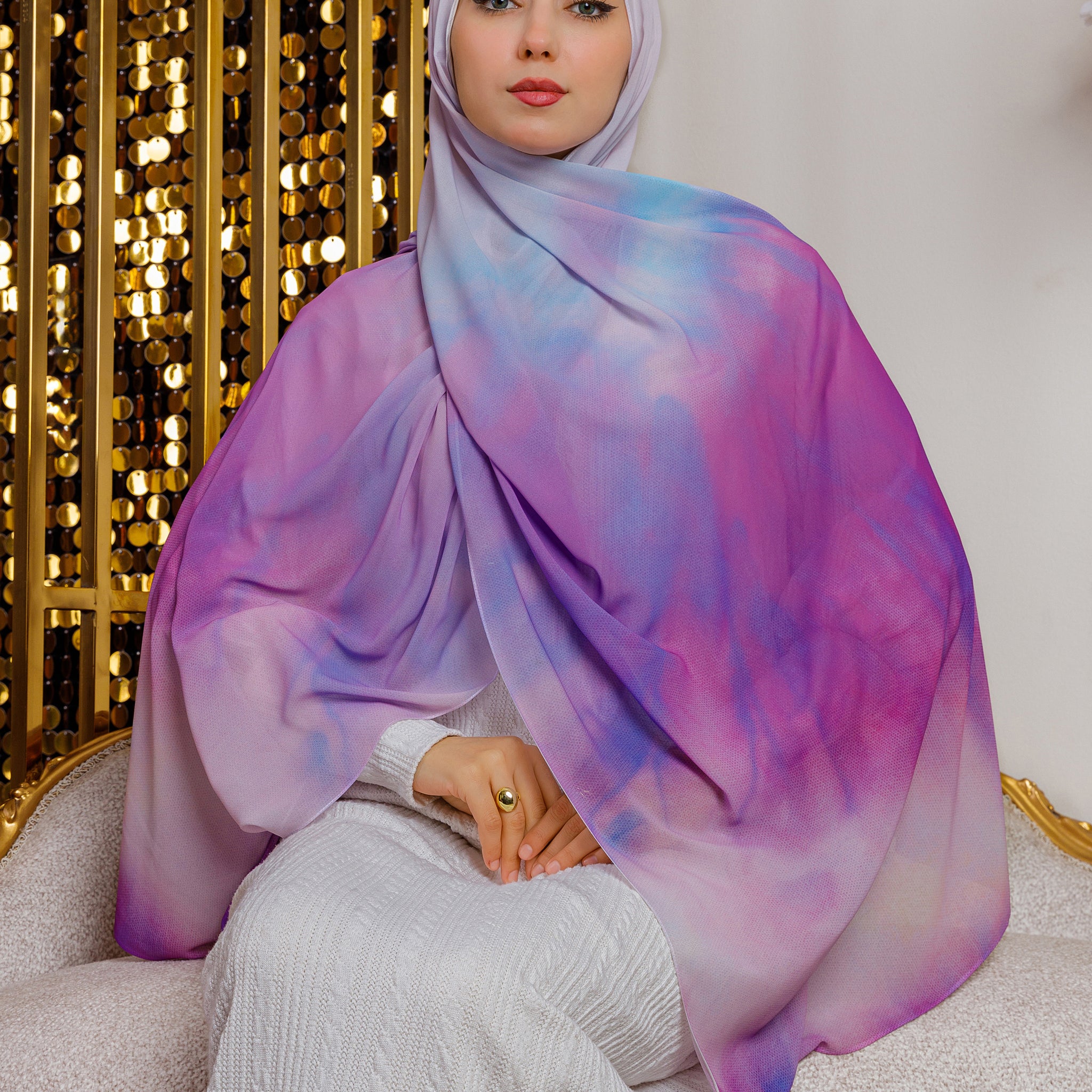 طرحة شيفون ديجيتال ٢متر - SC8385