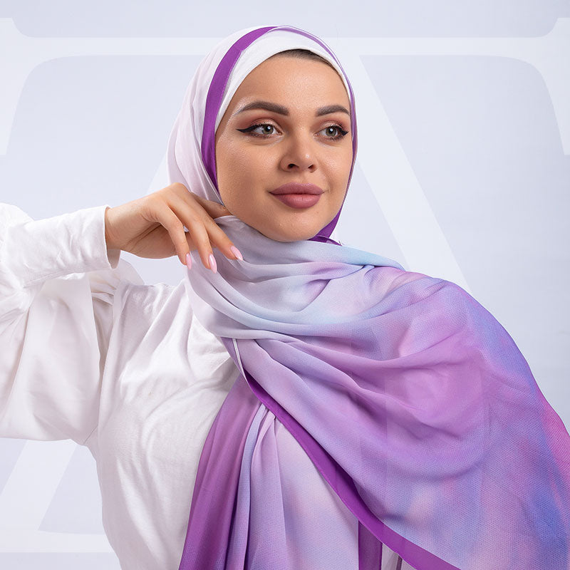 طرحة شيفون ديجيتال ٢متر *٧٠سم - SC8388