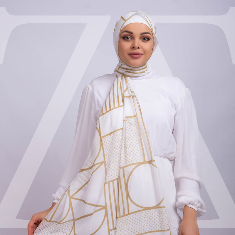 طرحة شيفون ديجيتال ٢متر *٧٠سم - SC8457