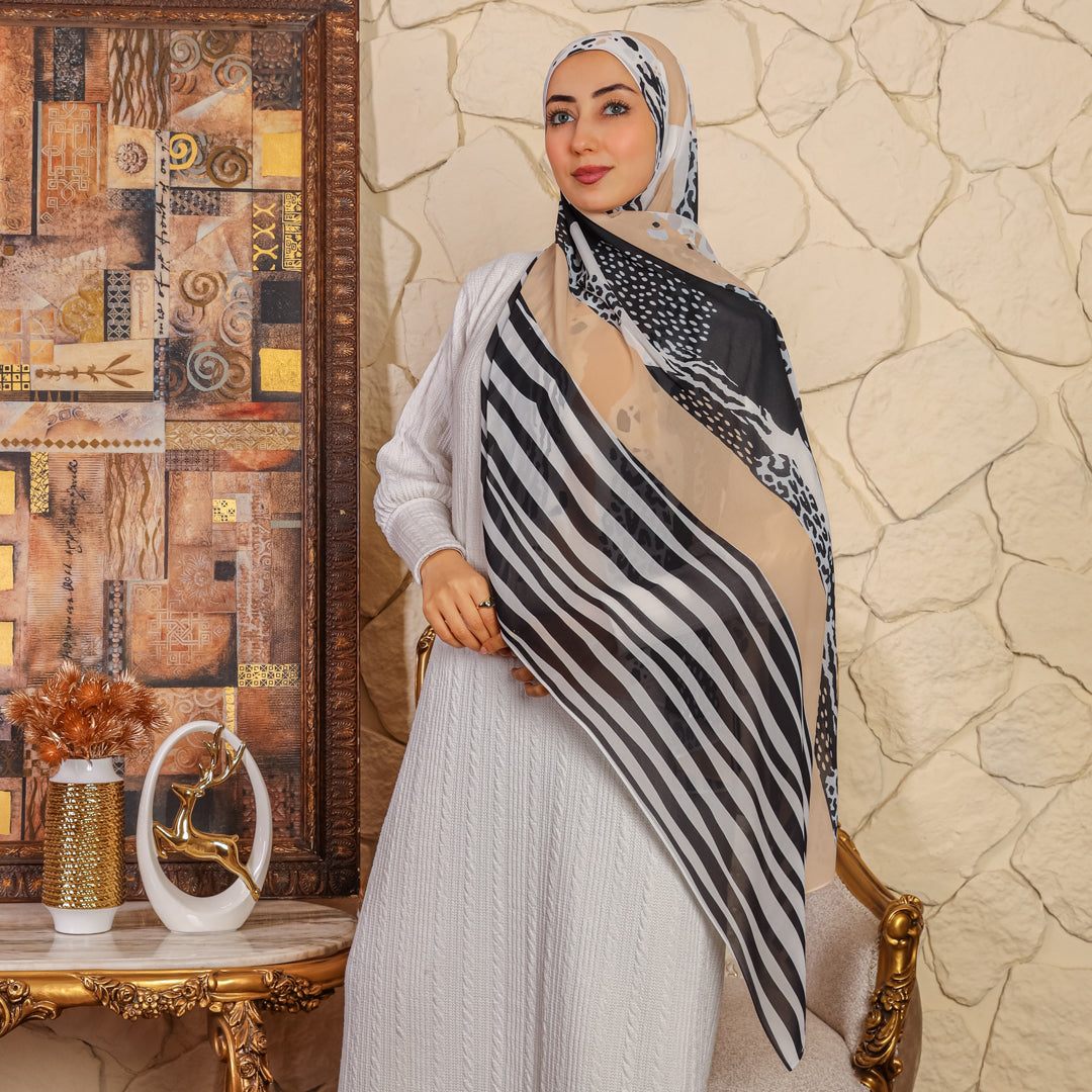 طرحة شيفون ديجيتال ٢متر - SC8458