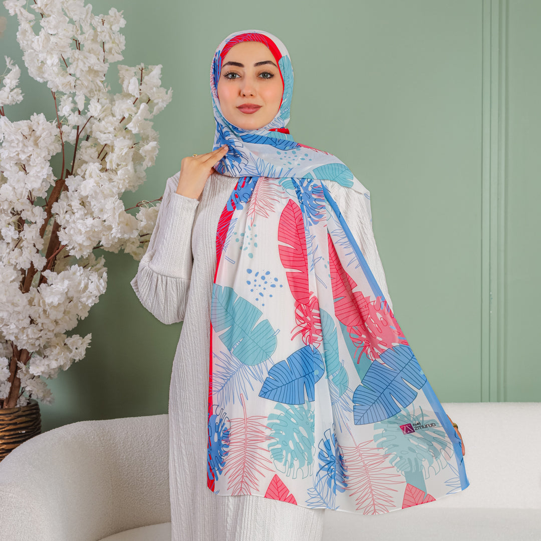 طرحة شيفون ديجيتال ٢متر *٧٠سم - SC8474