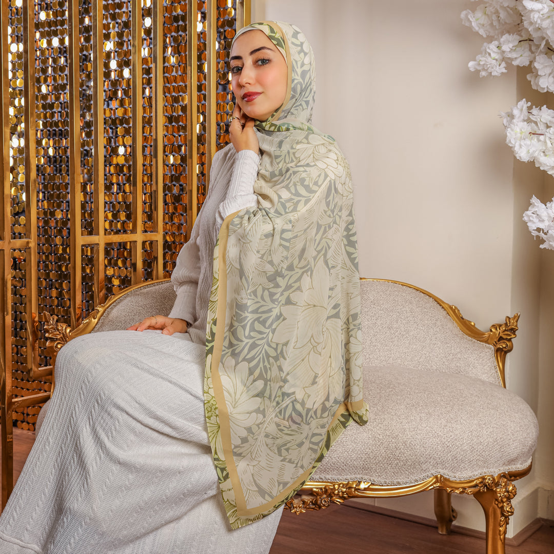 طرحة شيفون ديجيتال ٢متر *٧٠سم - SC8490