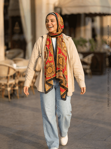 طرحة شيفون ديجيتال ٢متر *٧٠سم - SC8519
