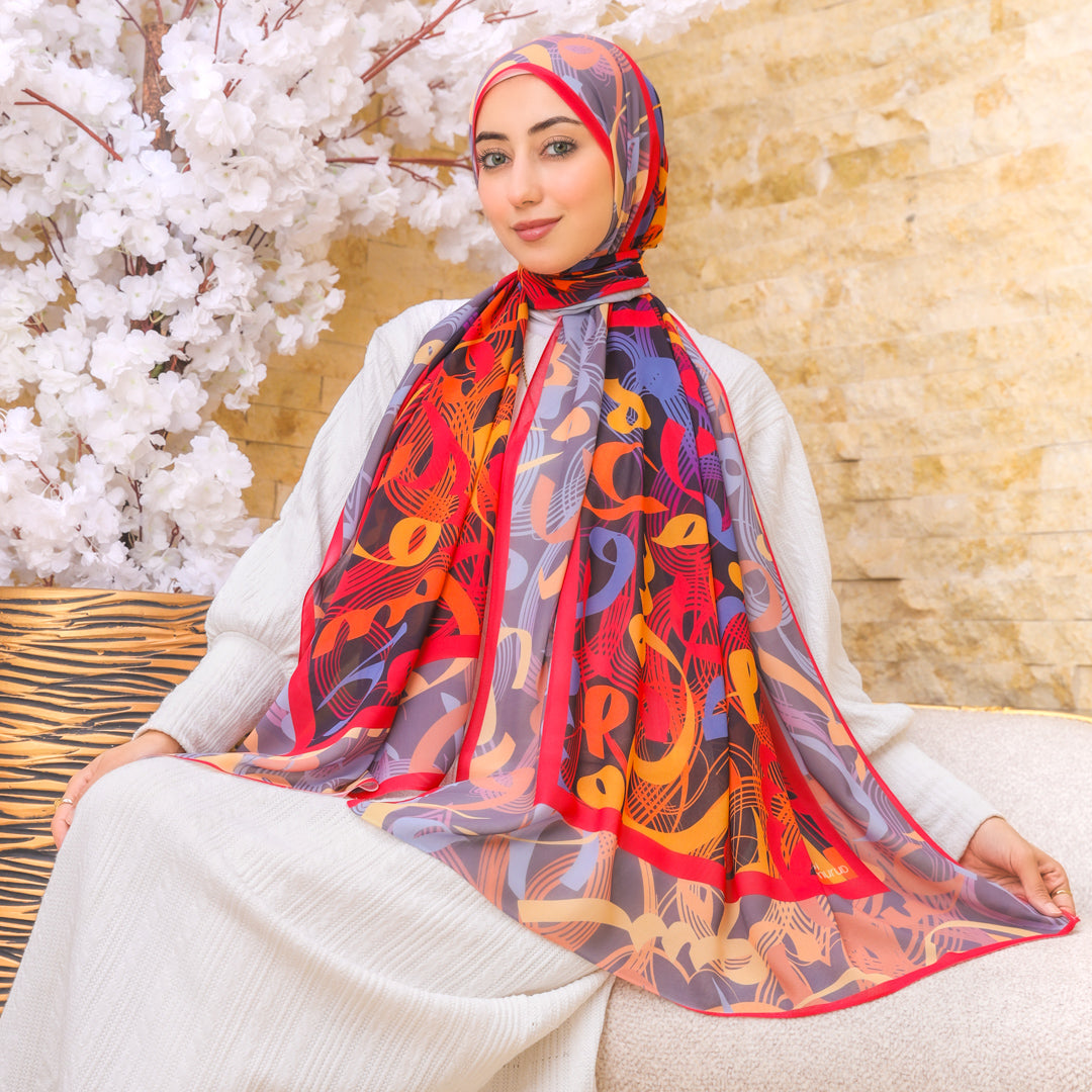 طرحة شيفون ديجيتال ٢متر - SC8521