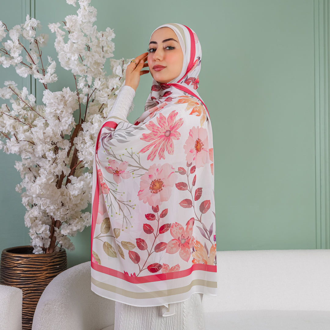 طرحة شيفون ديجيتال ٢متر *٧٠سم - SC8618