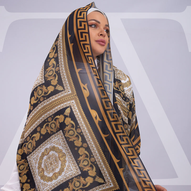 طرحة شيفون ديجيتال ٢متر *٧٠سم - SC8654