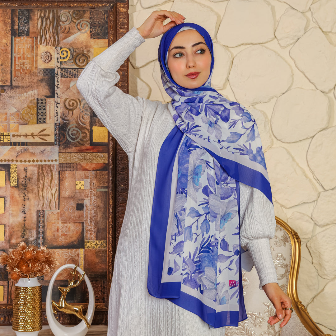 طرحة شيفون ديجيتال ٢متر *٧٠سم - SC8670
