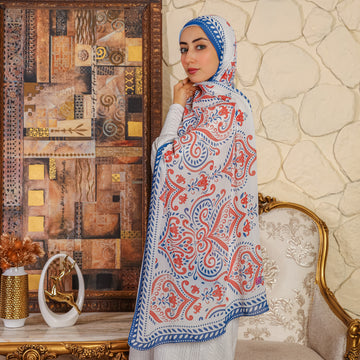 طرحة شيفون ديجيتال ٢متر *٧٠سم - SC8684