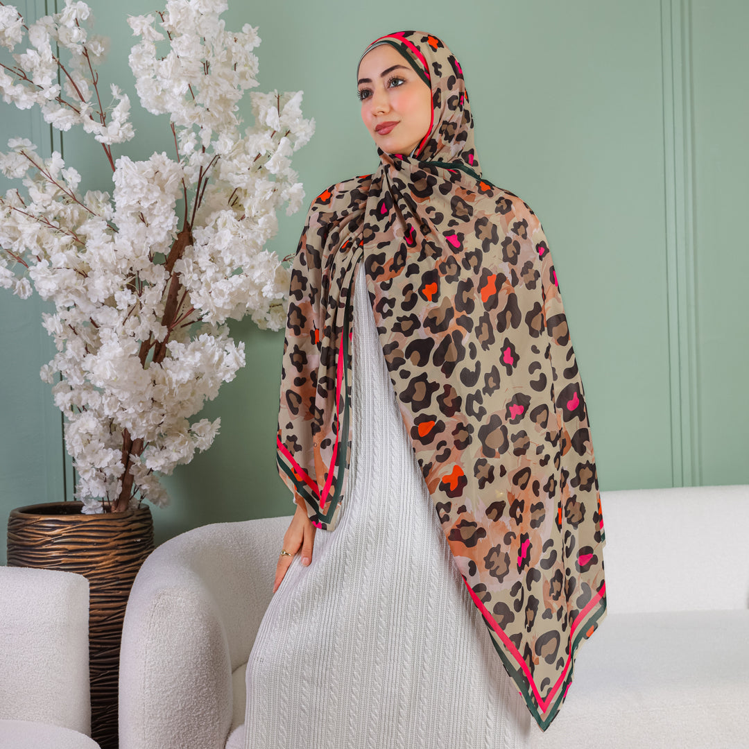 طرحة شيفون ديجيتال ٢متر *٧٠سم - SC8692