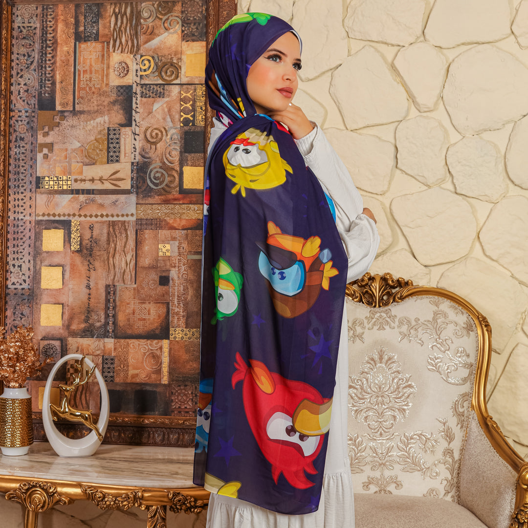 طرحة شيفون ديجيتال ٢متر - SC8707
