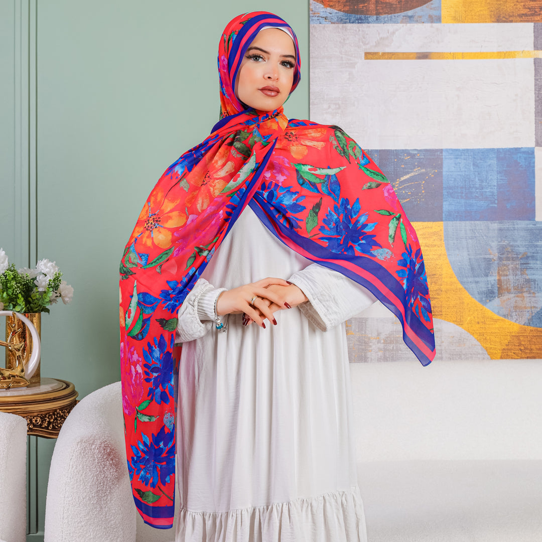 طرحة شيفون ديجيتال ٢متر - SC8709