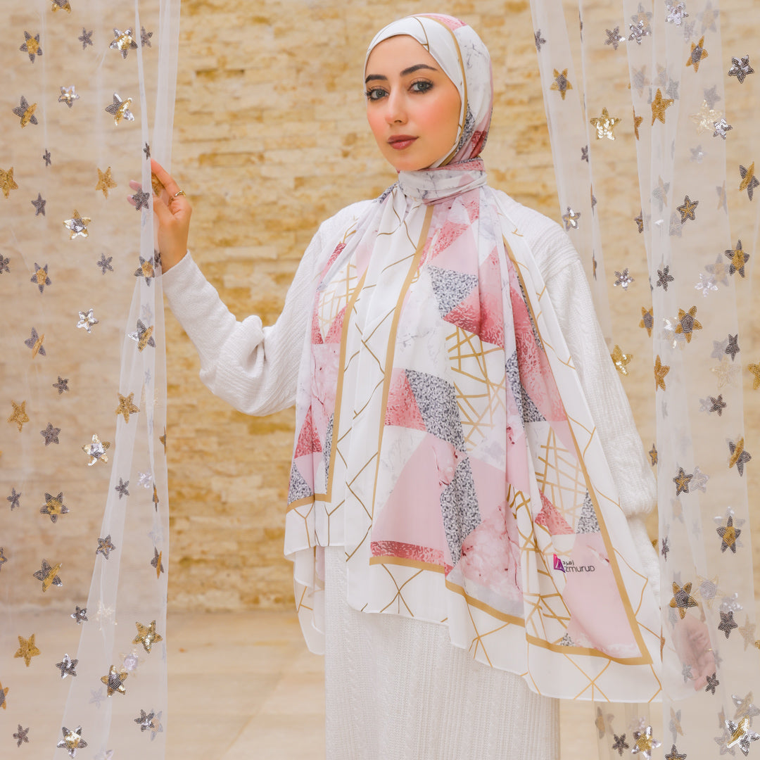 طرحة شيفون ديجيتال ٢متر *٧٠سم - SC8710